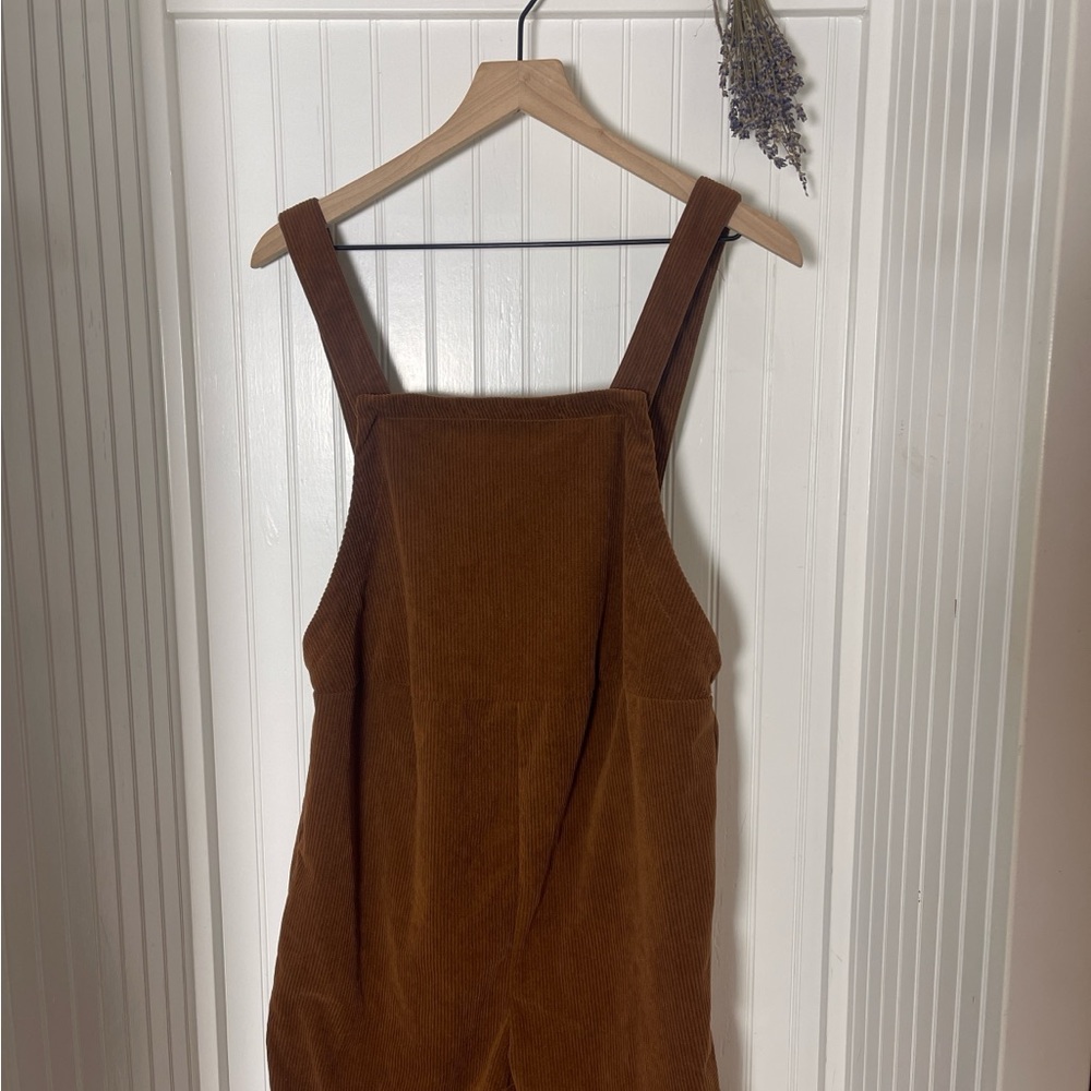 Brown Corduroy Overalls
